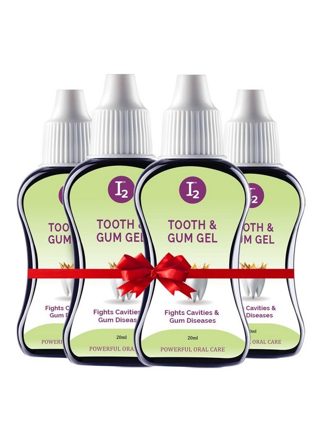 Tooth & Gum Gel | Prevents Gum Swelling, Bleeding & Infections | Treats Mouth Ulcers And Oral Cavities | 20 Ml (Pack Of 4)