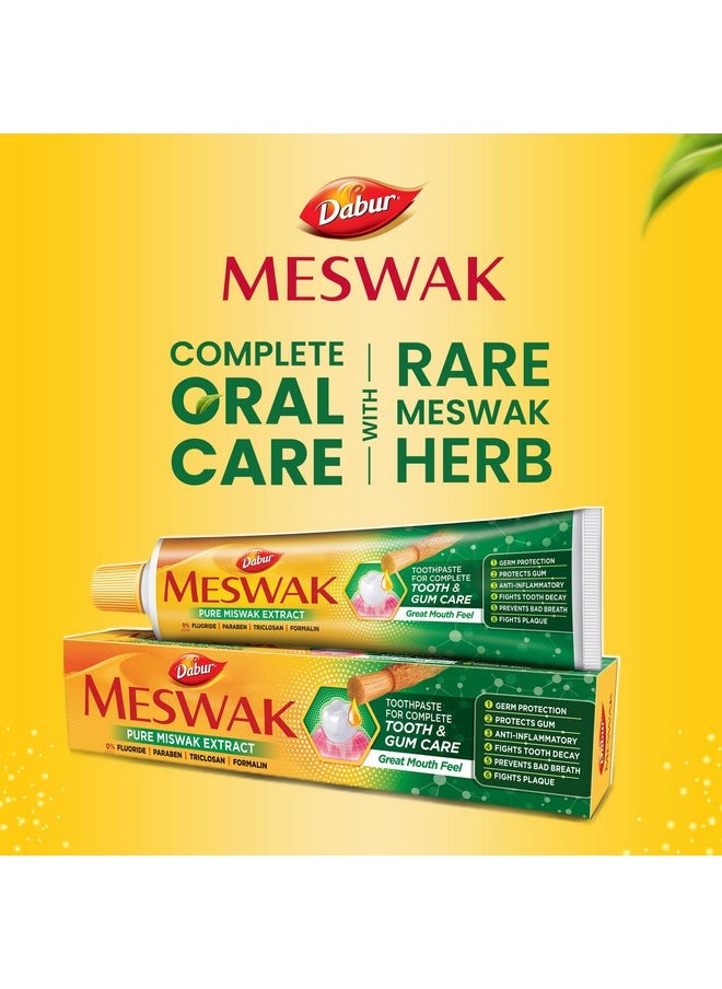 Meswak Complete Oral Care Toothpaste - 500G (2 X 200G + 1 X100G) | Complete Oral & Gum Care Toothpaste | Contains Pure & Rare Miswak Extract | No Added Fluoride, Paraben, Triclosan & Formalin