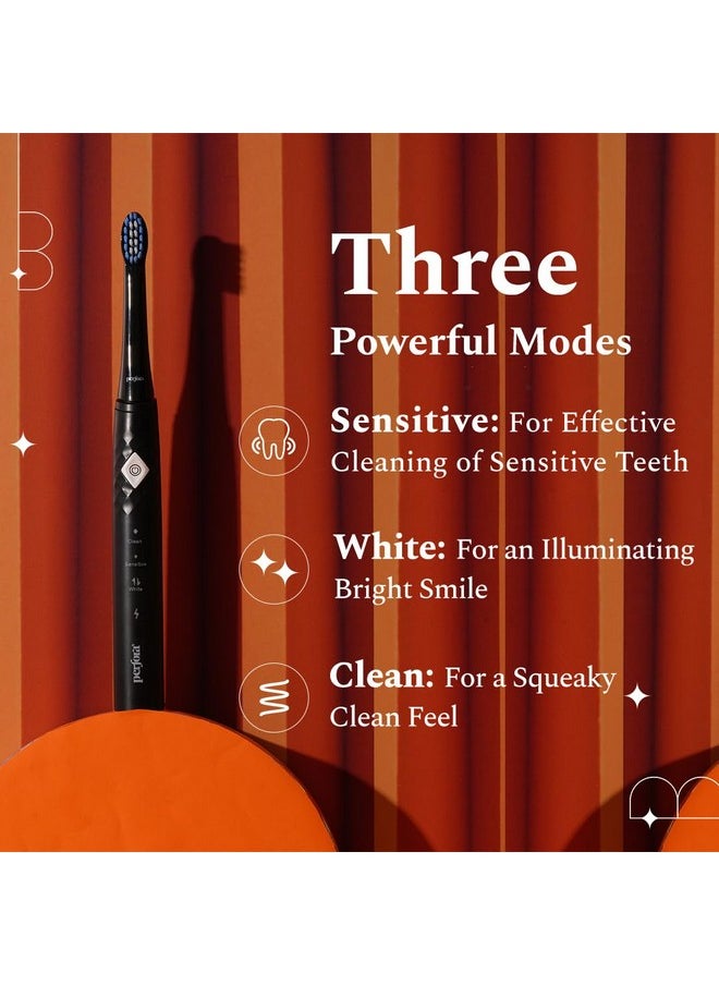 Rechargeable Electric Toothbrush|3 Brush Heads|30000 Vibrations|Smart Indicative Bristles|3 Modes|2 Year Warranty|Electric Brush,Electric Toothbrush For Men,Women & Kids|Crystal Blue-Pack Of 1