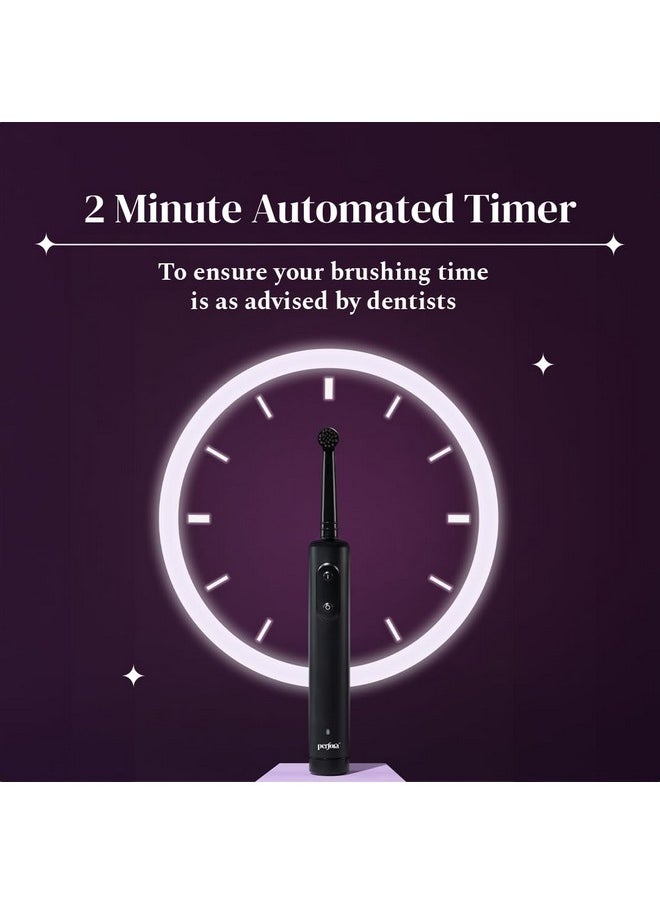 Replacement Brushhead For Perfora Pro+ Oscillating Toothbrush | 8800 Rpm, 1 Mode, 2 Min Auto Timer, 360° Motion - Limitless Black