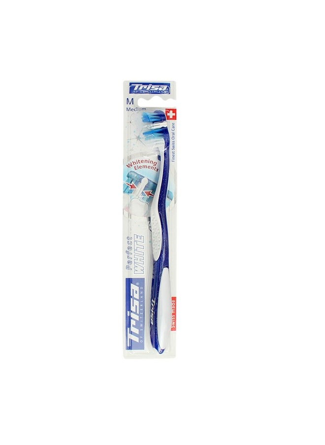 Perfect White Medium Toothbrush (Assorted Color)