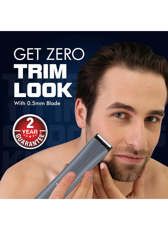 Turbo 10 In 1 Grooming Kit | Hair,Face, Ear & Nose | No Nicks & Cuts | Gs6110