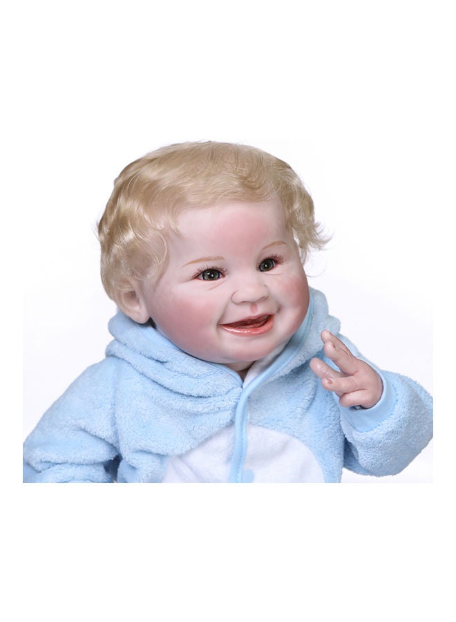 Silicone Baby Doll with Milk Bottle and Pacifier