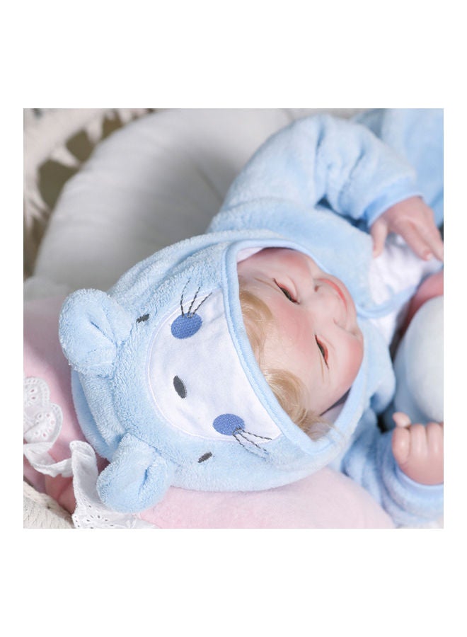 Silicone Baby Doll with Milk Bottle and Pacifier