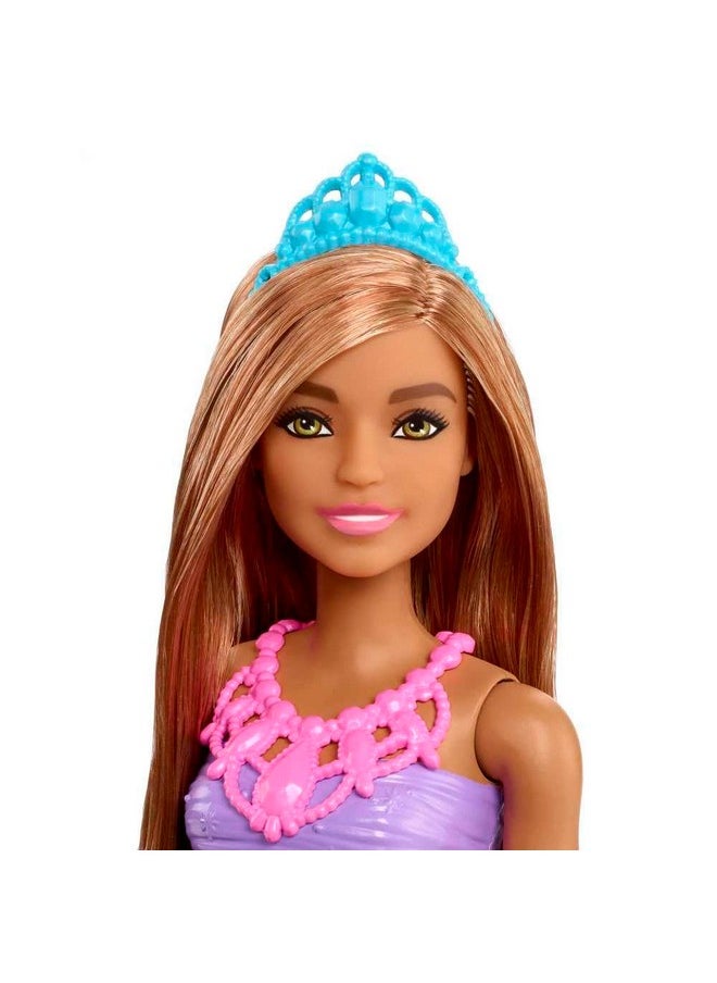 Dreamtopia Princess Doll (Brunette), Wearing Blue Skirt, Shoes And Tiara, Toy For Kids Ages 3 Years Old And Up