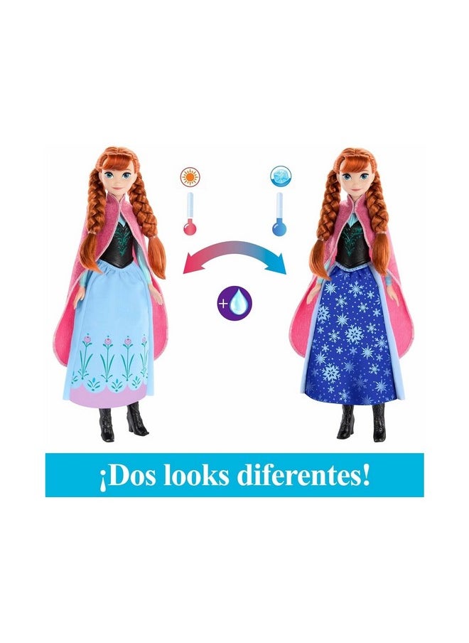 Disney Frozen Anna Magical Color-Change Skirt Fashion Doll, Inspired By Disney Movie, Posable