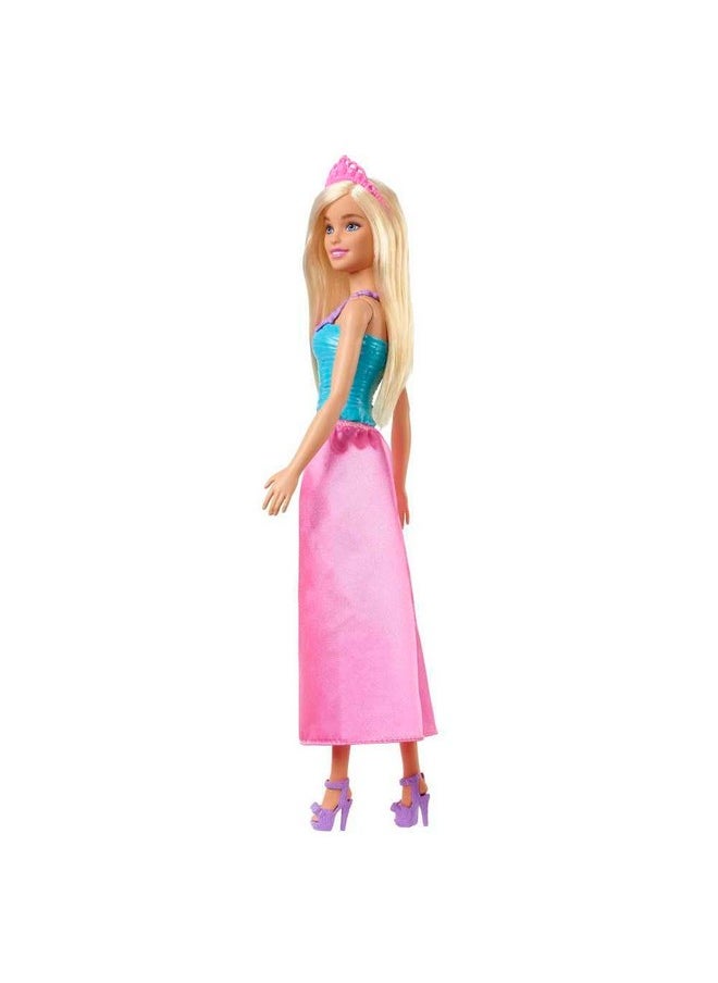 Dreamtopia Princess Doll (Blonde), Wearing Pink Skirt, Shoes And Tiara, Toy For Kids Ages 3 Years Old And Up