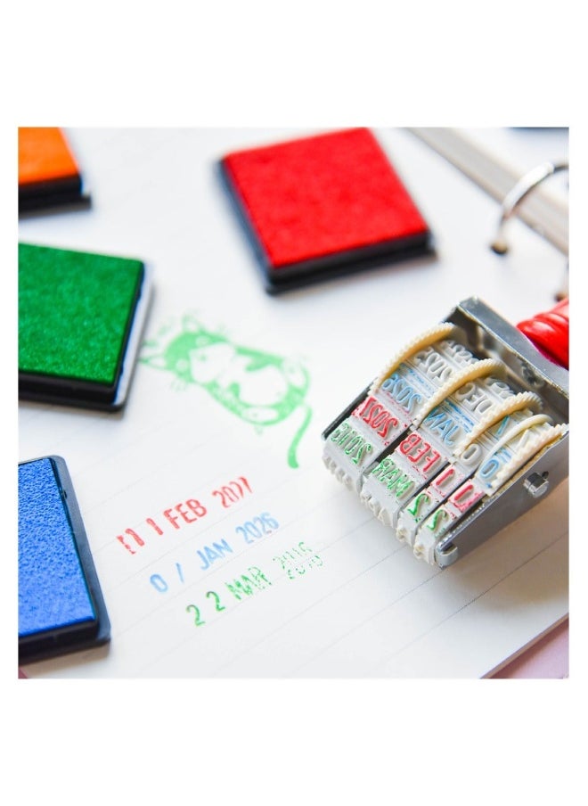 Color Ink Pad Finger Washable Craft Ink Pad for Kids Non-Toxic 20 Color Craft Ink Pad for Stamps Paper Wood Fabric