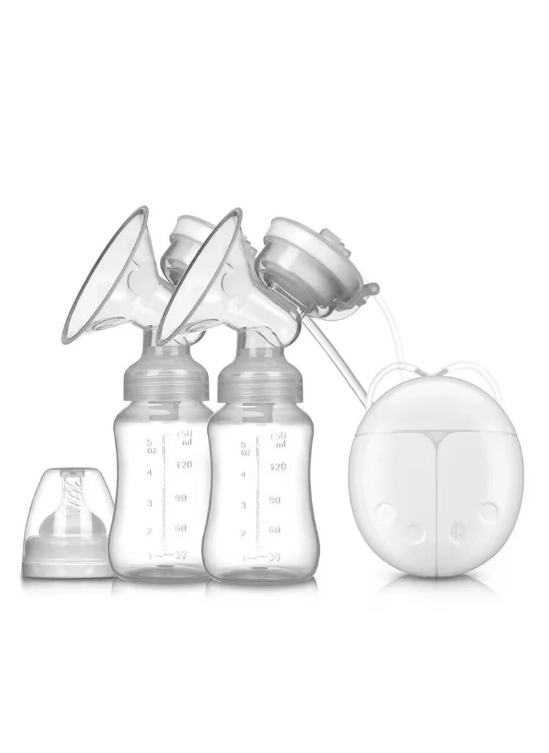 Electric Breast Pump Bilateral Breast Pump USB Powered Baby Milk Bottle Powerful Suction Breastfeeding Accessories