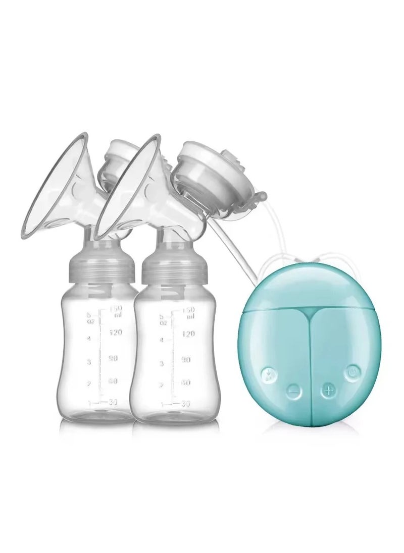 Electric Breast Pump Bilateral Breast Pump USB Powered Baby Milk Bottle Powerful Suction Breastfeeding Accessories