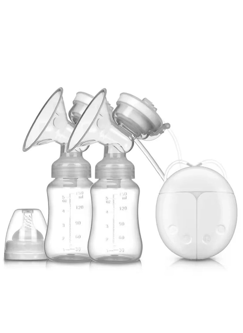 Electric Breast Pump Bilateral Breast Pump USB Powered Baby Milk Bottle Powerful Suction Breastfeeding Accessories
