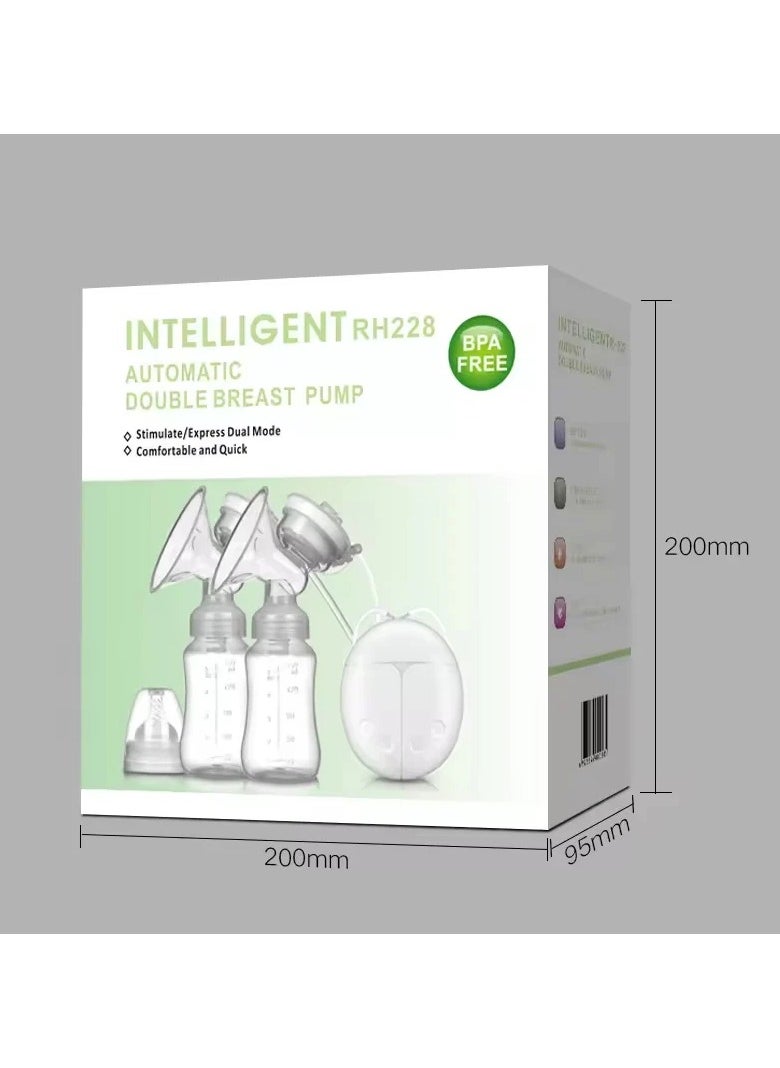 Electric Breast Pump Bilateral Breast Pump USB Powered Baby Milk Bottle Powerful Suction Breastfeeding Accessories
