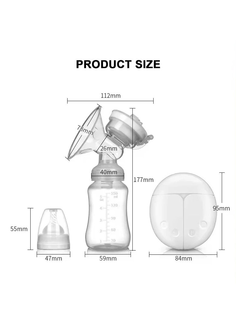 Electric Breast Pump Bilateral Breast Pump USB Powered Baby Milk Bottle Powerful Suction Breastfeeding Accessories