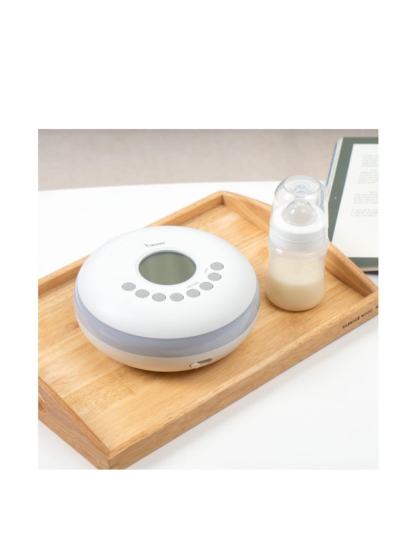Double Electric Breast Pump Hands Free Breast Milk Pump Wearable Pumps for Breastfeeding 16 Pressure Levels and 6 Cycles Strong Suction 2 Size Flanges