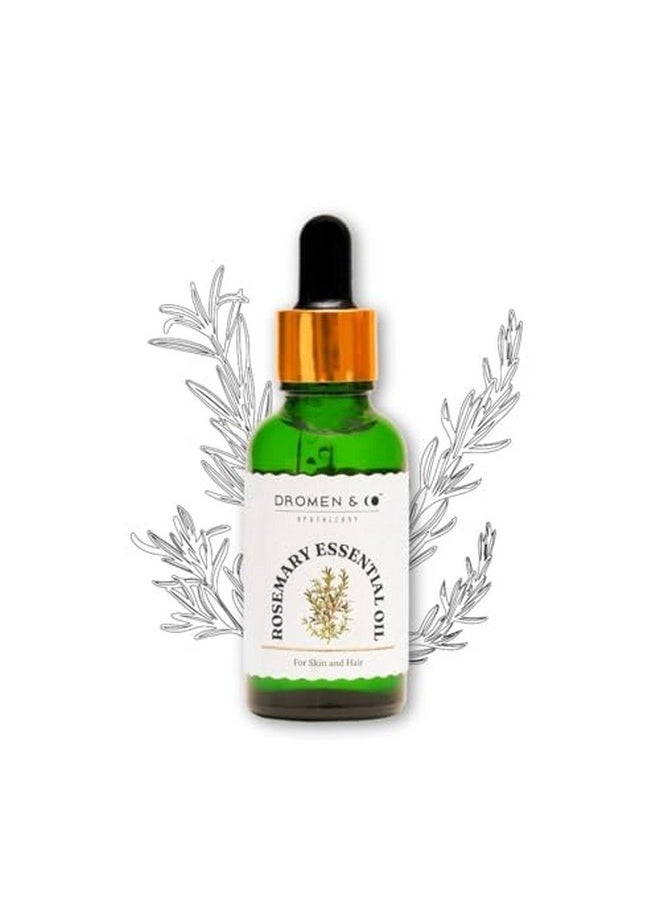 Rosemary Essential Oil For Skin & Hair | 100% Pure & Natural | Reduce Acne & Dark Spots | Hair Growth & Anti-Hair Fall - 30 Ml