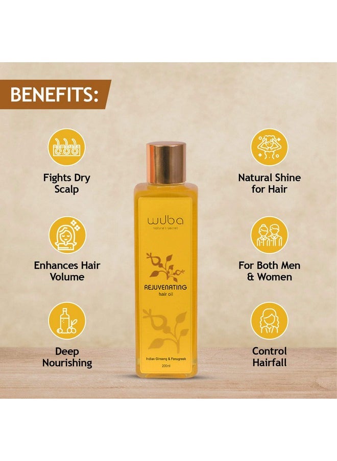 Hair Oil For Hair Fall Control And Hair Growth With Deeply Nourishing Cold Pressed Oils, Repairs Damaged Hairs - 200 Ml