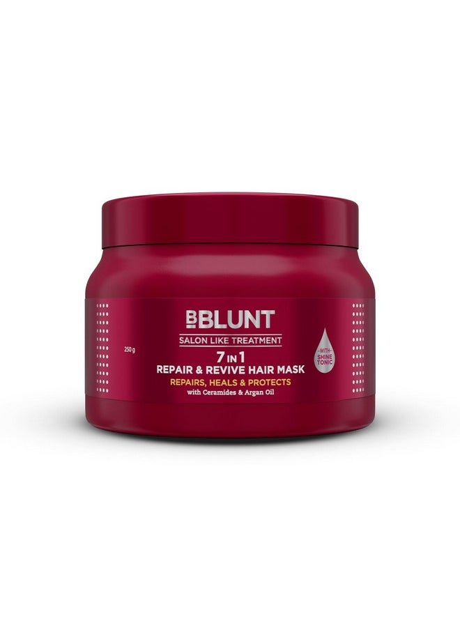 7 In 1 Repair & Revive Hair Mask For Upto 100% Damage Repair - 250G| Addresses 7 Signs Of Hair Damage | Enriched With Ceramides & Argan Oil