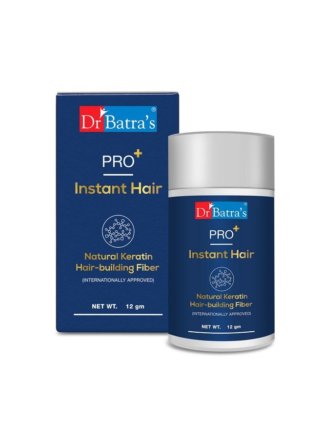 Pro Instant Hair Natural Keratin Hair Building Fibre (Internationally Approved)- Dark Brown, Highly Enriched With Pure Corn & Natural Fiber, Covers Bald Spots, For Thick Hair, Suitable For Men & Women