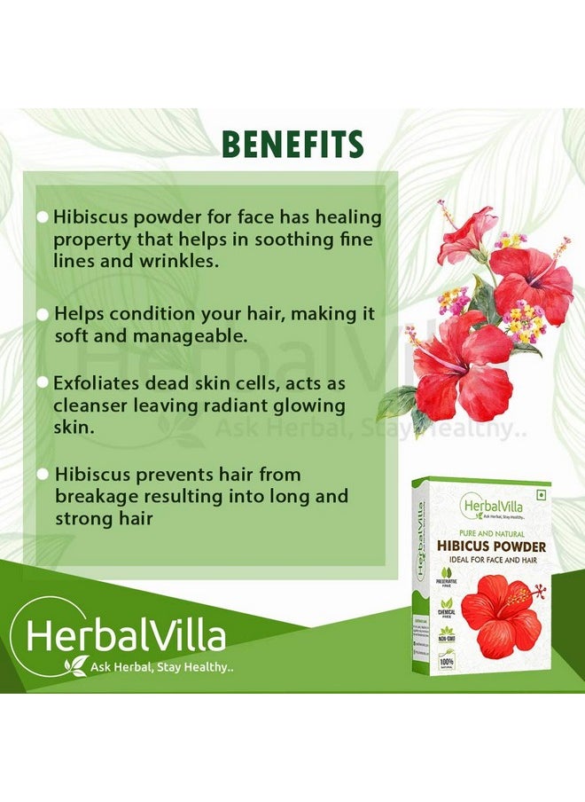 Hibiscus Powder For Hair Growth (200 Grams) And Face Pack