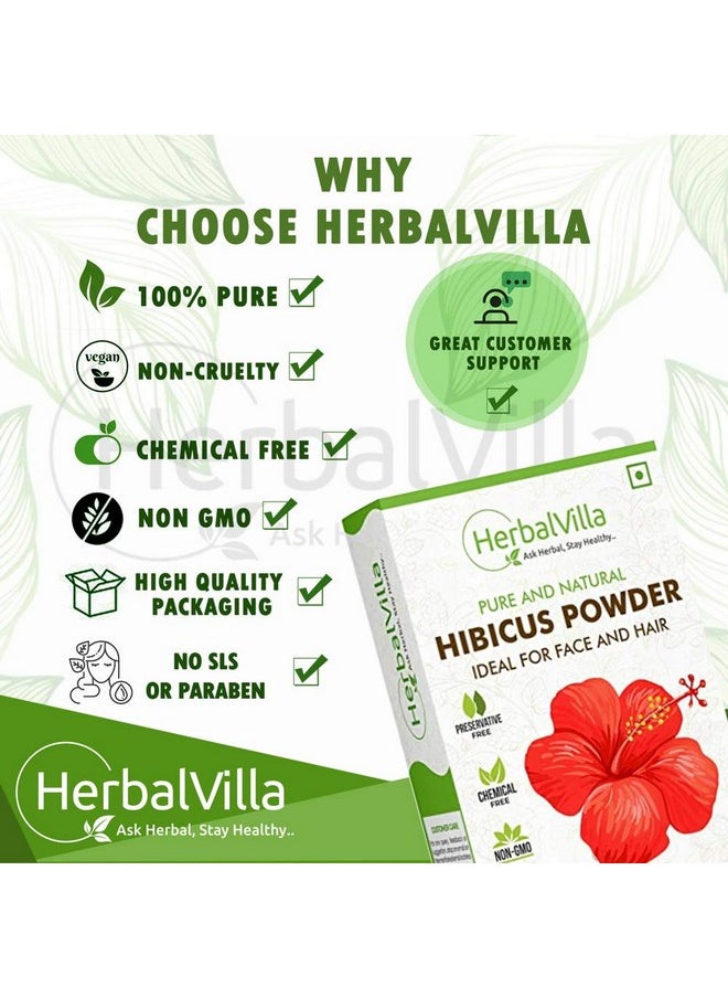 Hibiscus Powder For Hair Growth (200 Grams) And Face Pack