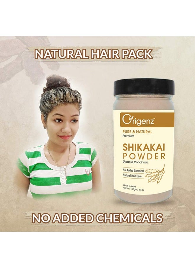 Pure Shikakai Powder For Hair Conditioner & Cleanser, Healthy Scalp, Helps To Control Dandruff | Acacia Concinna | 100Gm, Pack Of 3