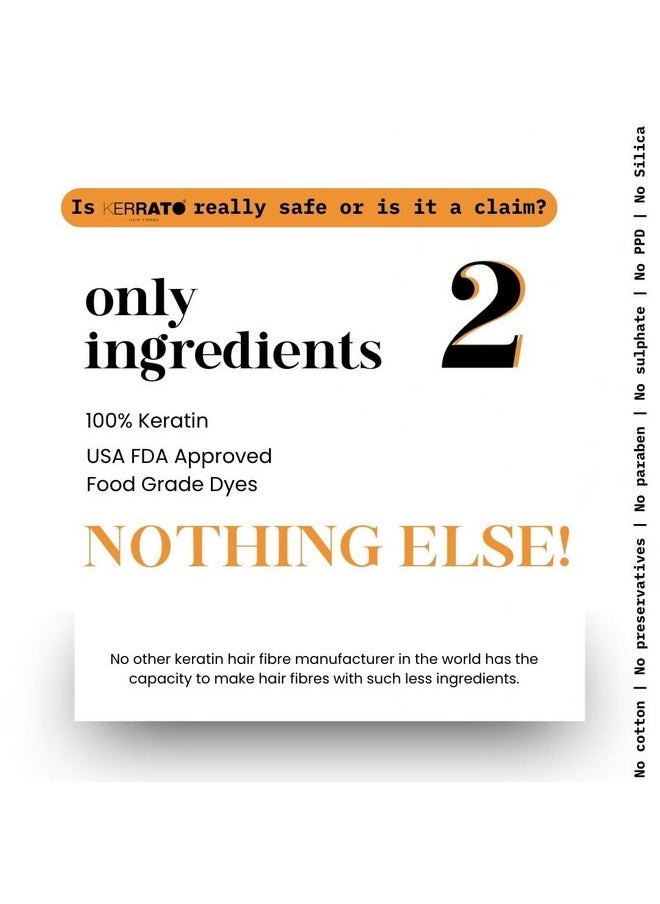 For Thinning Hair (Jet Black) - 4G & 11.5G | Instant Hair Loss Concealment | Natural Keratin Hair Thickener & Fibers For Men & Women | Fuller, Thicker Hair In 10 Seconds
