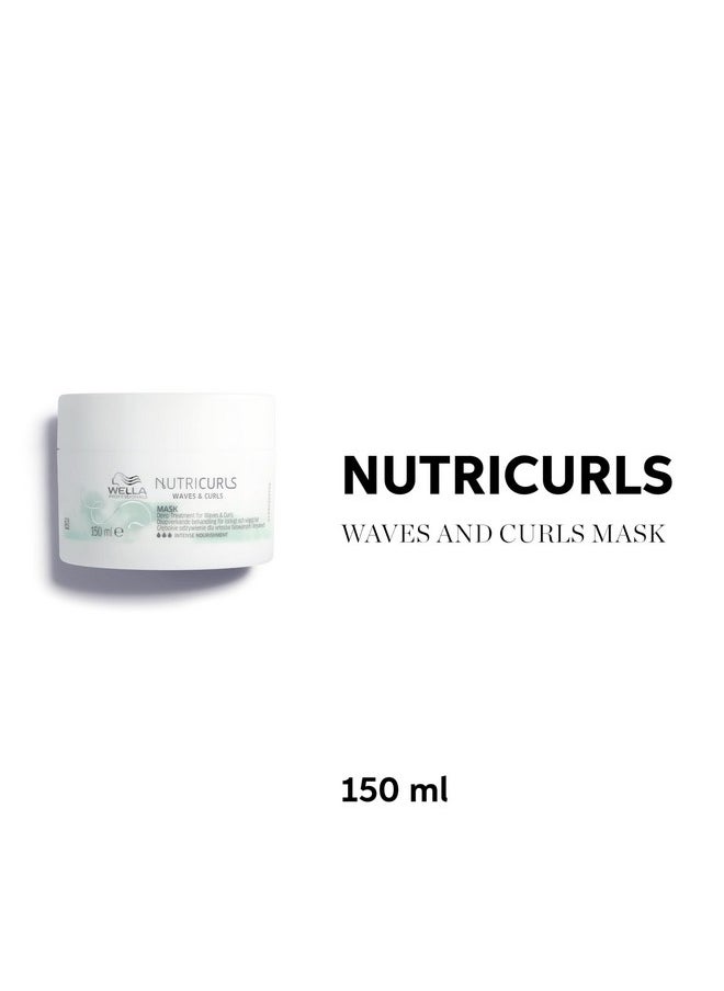 Nutricurls Deep Treatment Hair Mask For Waves & Curls | 150 Ml | Deep Conditioning For Curly Hair | With Jojoba Oil | For Frizz Control