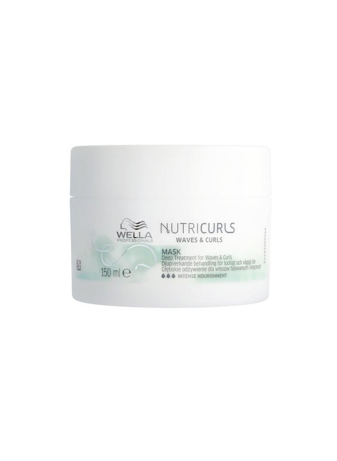 Nutricurls Deep Treatment Hair Mask For Waves & Curls | 150 Ml | Deep Conditioning For Curly Hair | With Jojoba Oil | For Frizz Control