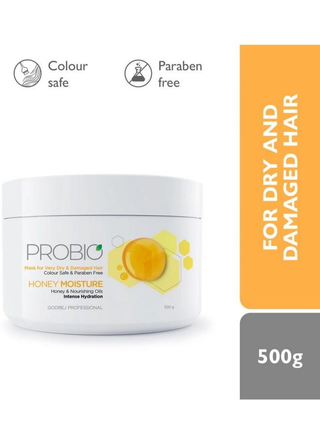 Probio Honey Moisture Mask (500G)|For Dry And Damaged Hair Hair Mask|