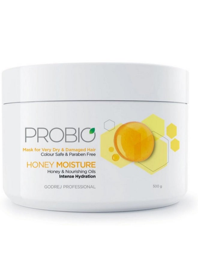 Probio Honey Moisture Mask (500G)|For Dry And Damaged Hair Hair Mask|