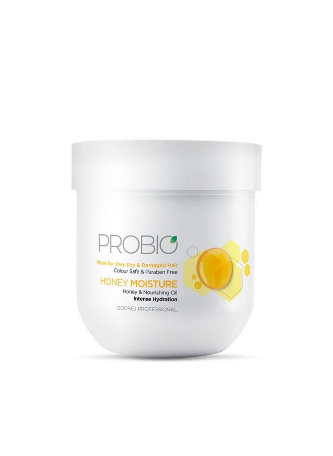 Probio Honey Moisture Hair Mask (200G) For Dry & Damaged Hair No Sulphate No Paraben No Sls No Sles With Honey & Nourishing Oil,1 Count