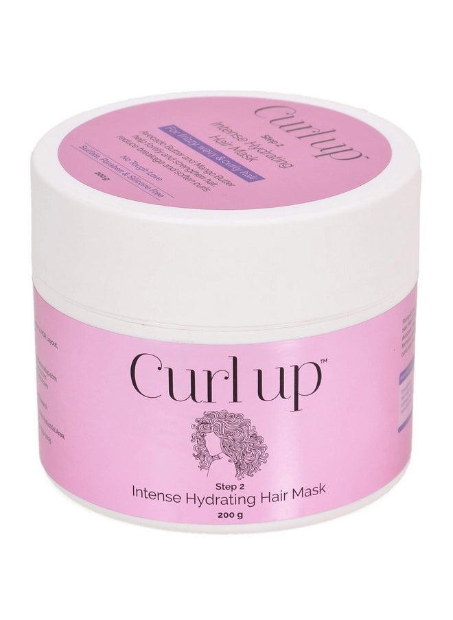 Intense Hydrating Hair Mask - Deep Conditioner For Curly Hair - Sulphate Paraben & Silicone Free (200 Gram, Fresh)