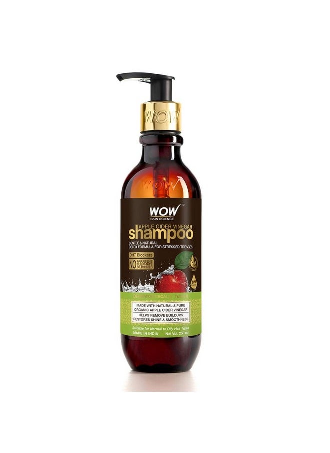 Apple Cider Vinegar Shampoo - Restores Shine & Smoothness - No Parabens, Sulphates & Silicones - 250Ml