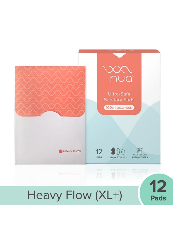 Combo - 12 Ultra Safe Pads With Disposable Covers | Upto 100% Leak Protection | Suitable For Heavy Flow | Wider Back | Comfortable | Rash Free + Vegan Leather Pouch