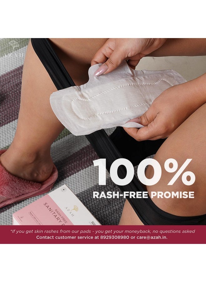 Rash Free Sanitary Pads + Ultra Soft Panty Liners | Sanitary Combo Pack For Women | Pack Of 40 - All Xl Organic Cotton Pads (Without Disposable Bags) And 40 Liners | Made Safe Certified