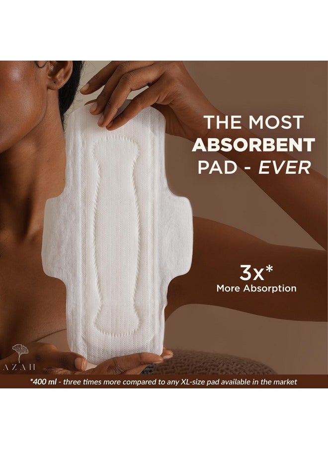 Rash Free Sanitary Pads + Ultra Soft Panty Liners | Sanitary Combo Pack For Women | Pack Of 40 - All Xl Organic Cotton Pads (Without Disposable Bags) And 40 Liners | Made Safe Certified