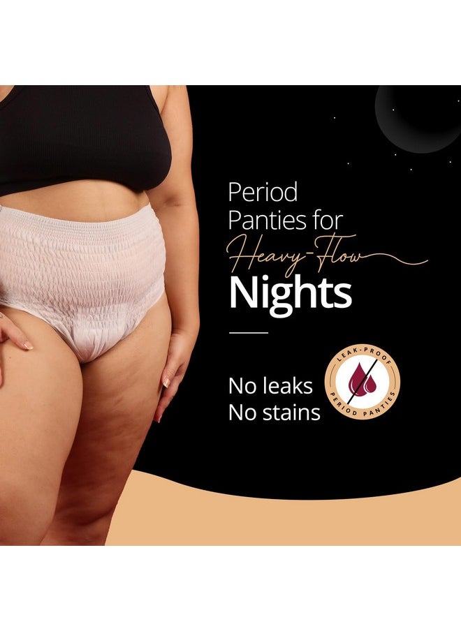 Disposable Period Panties For Women - Pack Of 10 (L-Xl) | 360° Protection For Super Heavy Flow | Leak Proof & No Rashes | Maternity Panties | All Night Protection | Ultra Absorbent Core