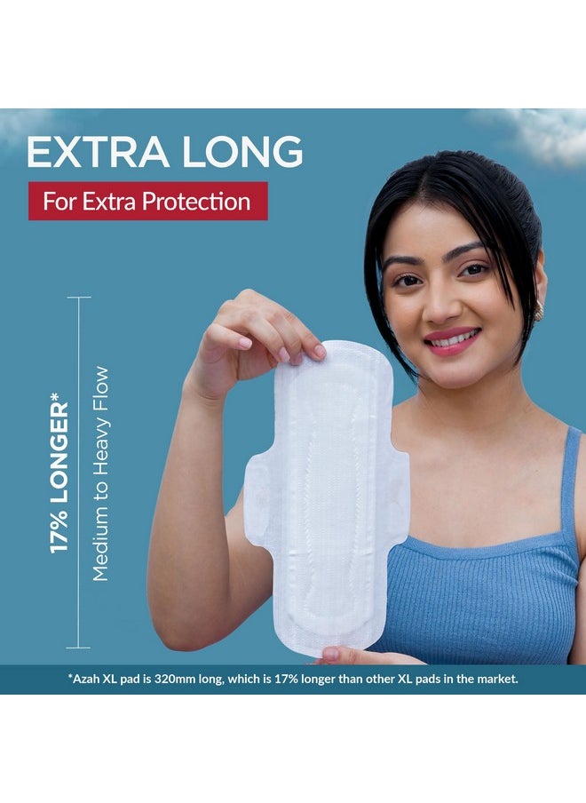 Sanitary Pads For Women Xl [Pack Of 30] 100% Rash-Free Sanitary Napkins | 3X More Absorption, Cottony Soft And Dry Top Cover For Heavy Flow | Leak-Proof | With Disposable Bag
