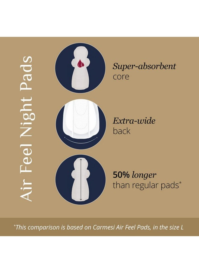 Day-To-Night Protection Combo | 10 Xl Air Feel Pads And 8 Xxxl+ Air Feel Night Pads | Airy, Dry, Sweat-Free & Rash-Free | Extra-Long | Wide Back | Soft & Ultra-Thin | Super-Absorbent Core