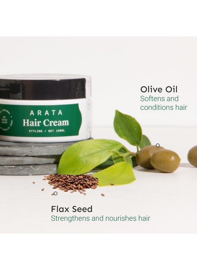 Styling Hair Cream (100 Gm) | For All Hair Types | Boosts Moisture | Reduces Frizz & Tames Flyaways | Adds Soft Hold And Control