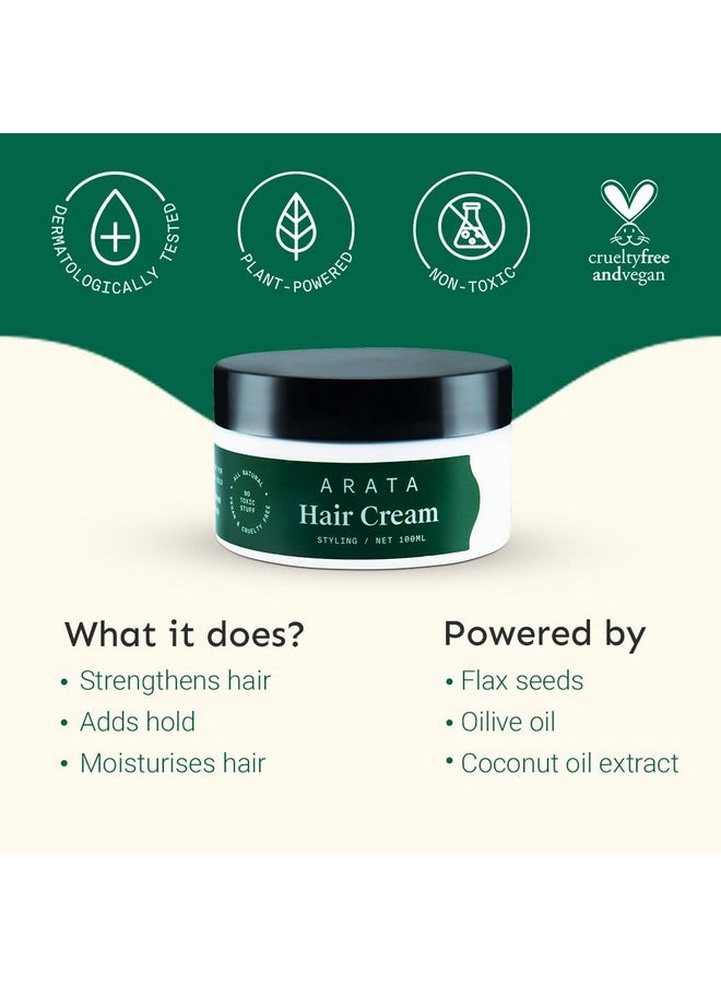 Styling Hair Cream (100 Gm) | For All Hair Types | Boosts Moisture | Reduces Frizz & Tames Flyaways | Adds Soft Hold And Control