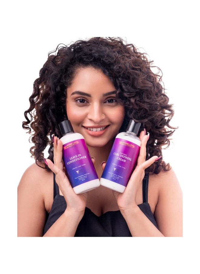 Curls Stylers Duo Cream Set (300Ml) For Dry, Frizzy, Wavy, Curly Hair. Vegan & Cg Friendly. No Parabens, Sulphates & Other Nasties