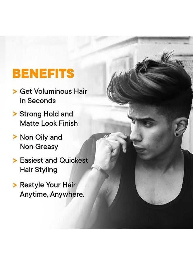 - Hair Styling Powder Wax (10G) | For Hair Volume, Strong Hold, And Matte Hair Look | Invisible Finish Hair Powder For Men | Sulphates And Paraben Free | Hair Volume Powder For Men