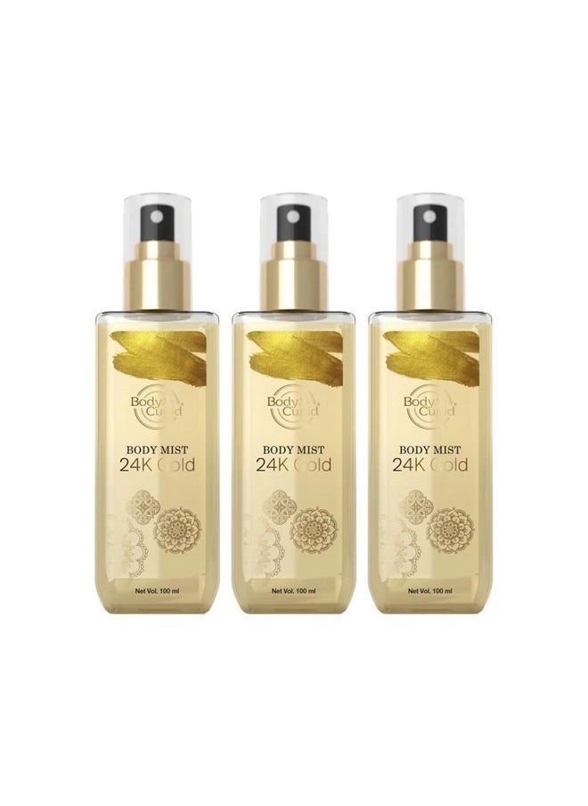 24K Gold Body Mist -100 Ml | Pack Of 3