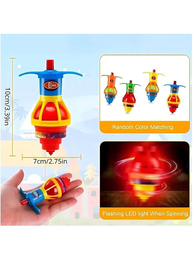 36-Piece Party Favors For Kids,12 Bouncy Balls,12 Smiley Face Rainbow Spring, 12 Flashing Gyro Spinner, Party Supplies Spinning Tops, Multi Colors for Kids Birthday Party Favors Carnival Prizes