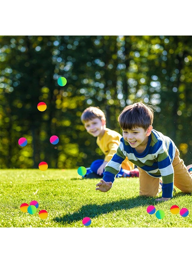 36-Piece Party Favors For Kids,12 Bouncy Balls,12 Smiley Face Rainbow Spring, 12 Flashing Gyro Spinner, Party Supplies Spinning Tops, Multi Colors for Kids Birthday Party Favors Carnival Prizes
