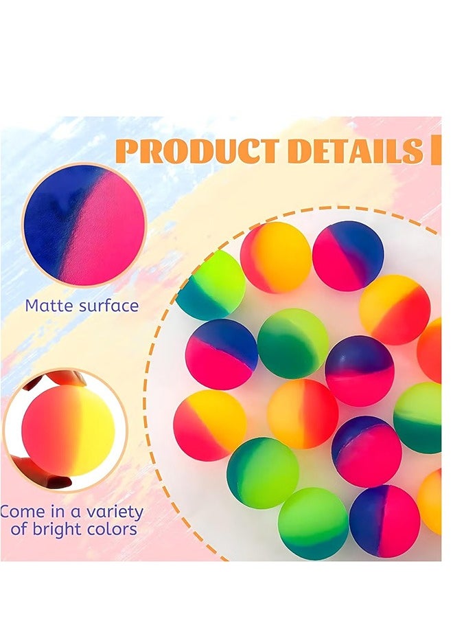 36-Piece Party Favors For Kids,12 Bouncy Balls,12 Smiley Face Rainbow Spring, 12 Flashing Gyro Spinner, Party Supplies Spinning Tops, Multi Colors for Kids Birthday Party Favors Carnival Prizes