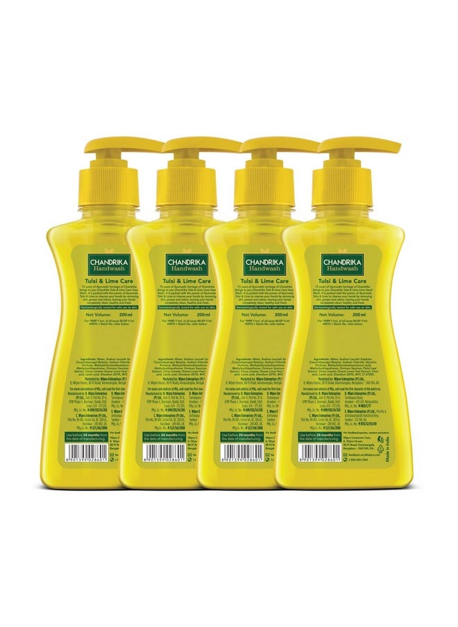 Handwash Tulsi & Lime 200Ml (Pack Of 4)