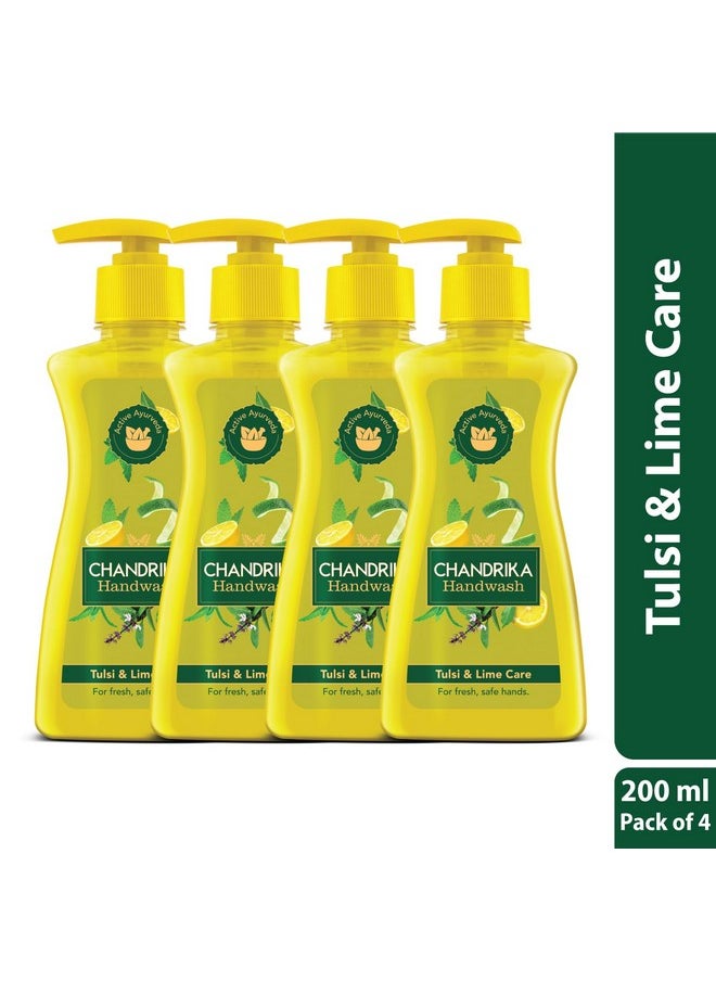 Handwash Tulsi & Lime 200Ml (Pack Of 4)