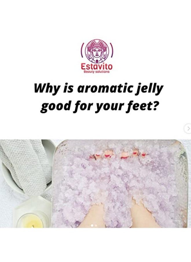 Jelly Soothing Foot Bath With Rose Petals 300Gms | Repairs Cracked Heels And Softens Cuticles |